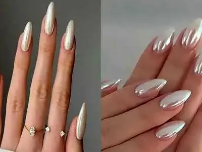 جدیدترین مدل‌ های ناخن کروم صدفی | دنیای زیبایی اختصاصی برای شما