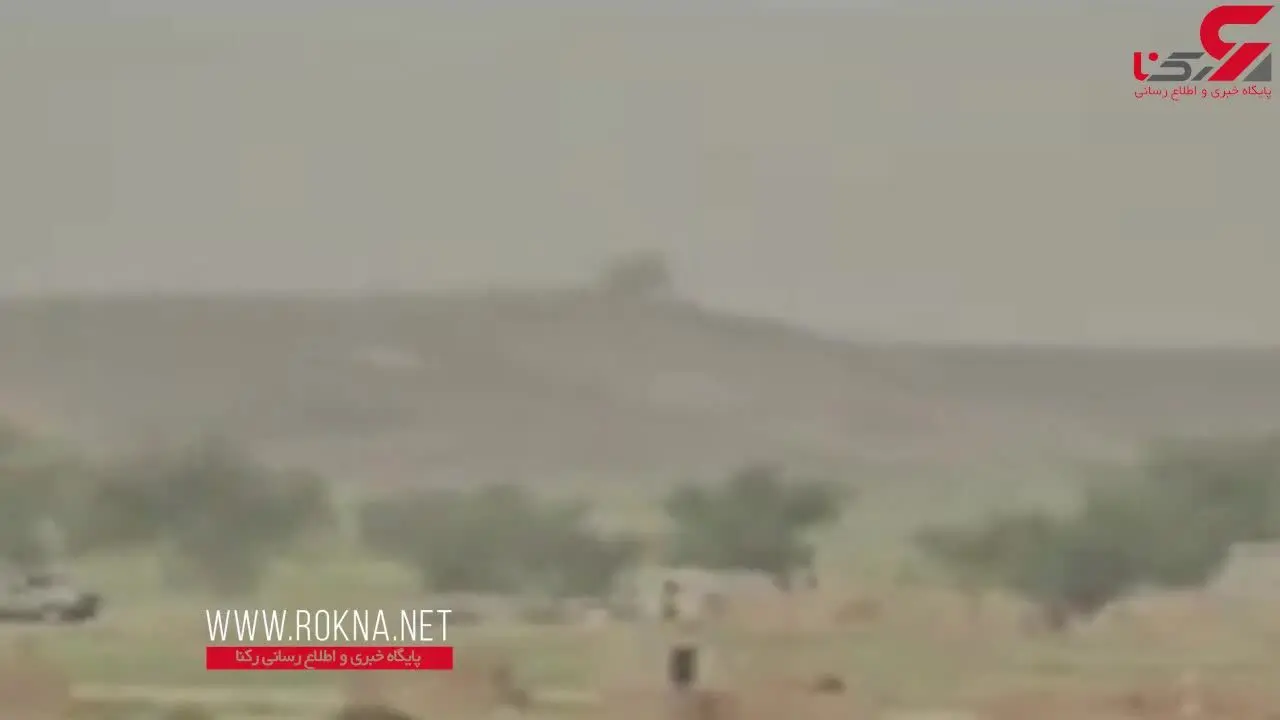 لحظه اصابت موشک به مزدوران سعودی که در حال فرار هستند + فیلم