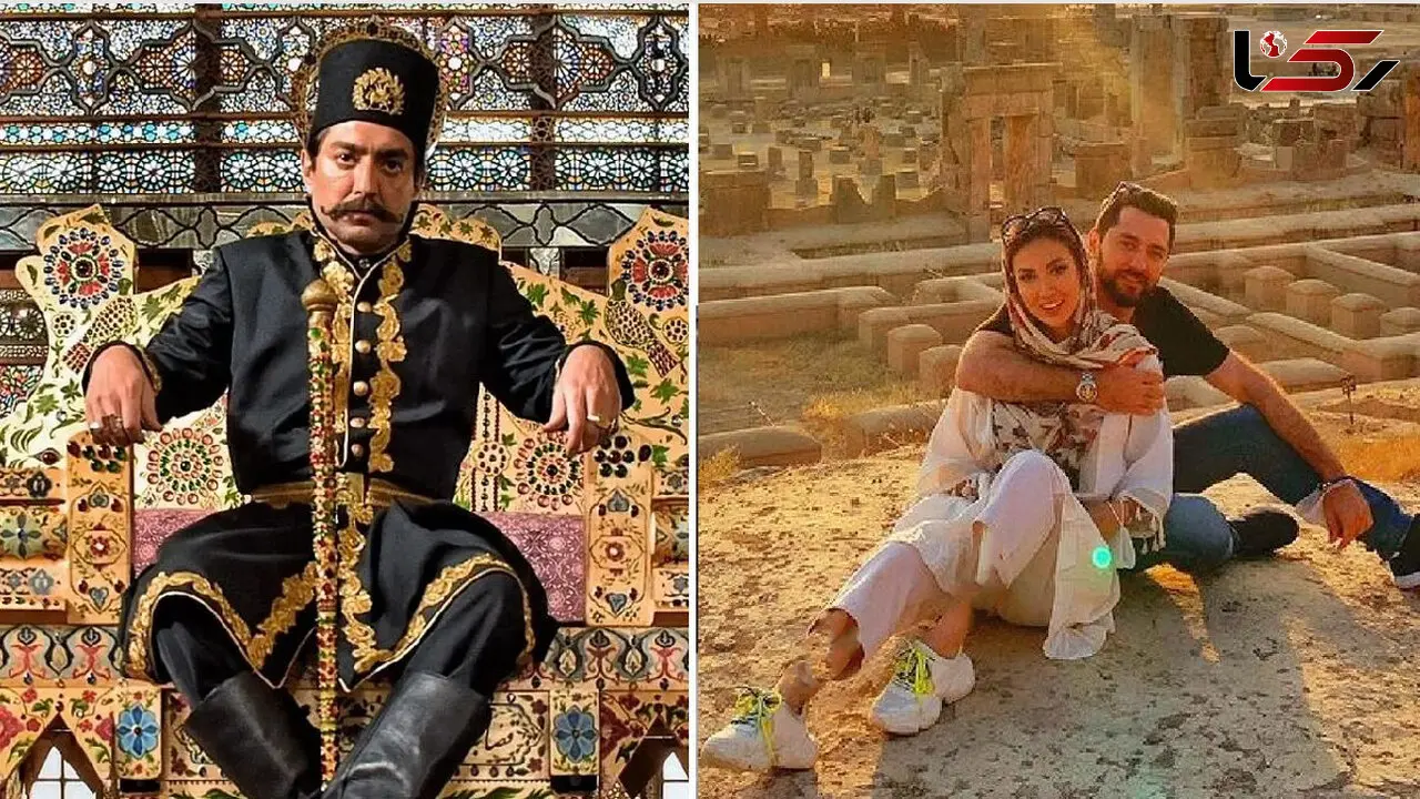 فیلم عجیب  مینا مختاری عروس بهرام رادان ! / عاشقانه هایش با داماد جذاب !