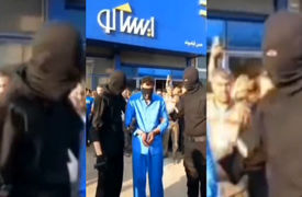  گوش‌بُر همدان در خیابان چرخانده شد