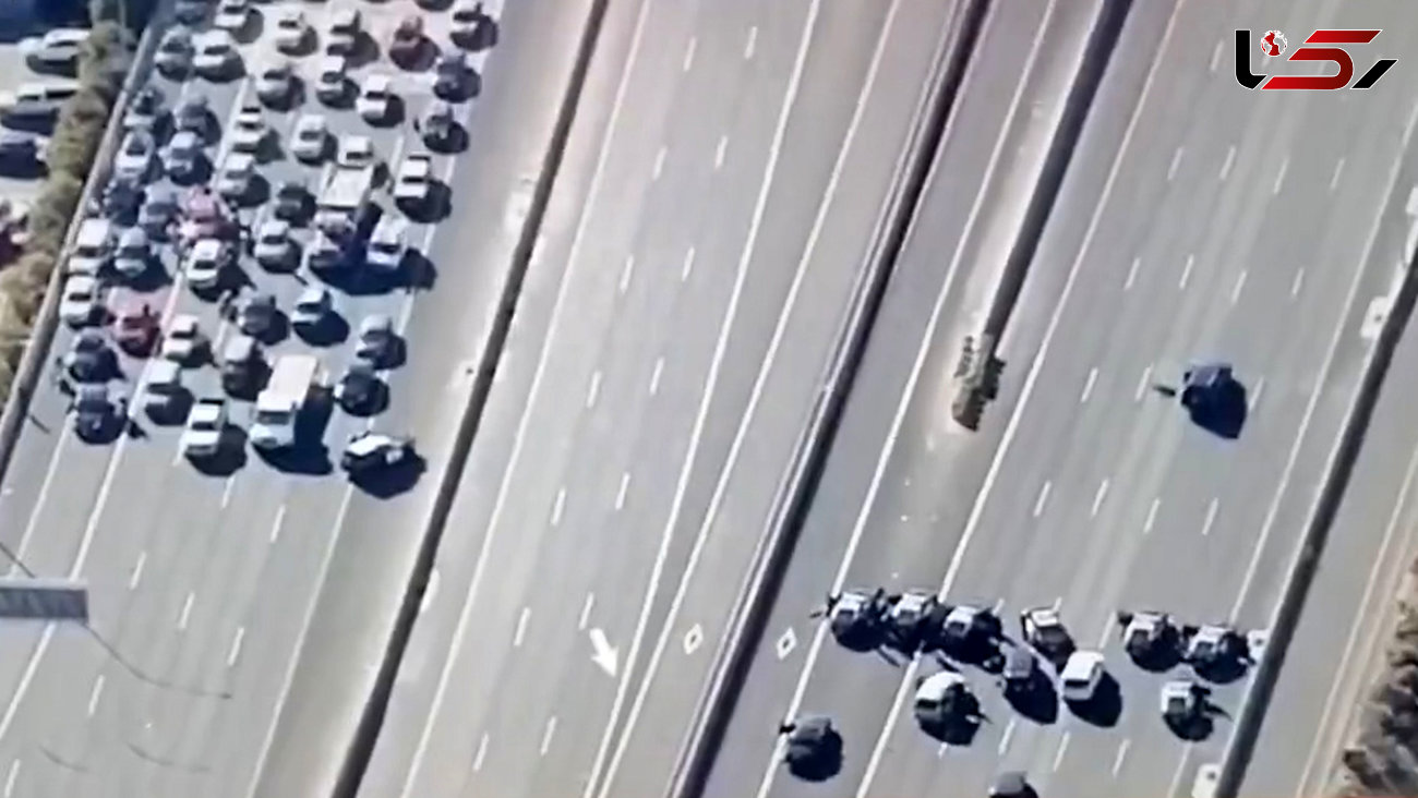 ببینید / پلیس هزاران ماشین را نگه داشت تا  مجرمی را بکشد + فیلم