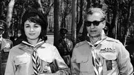 عکس سفر در زمان  /  چهره خندان فرح دیبا و محمدرضا پهلوی وقتی اولین بچشونو بغل کردن