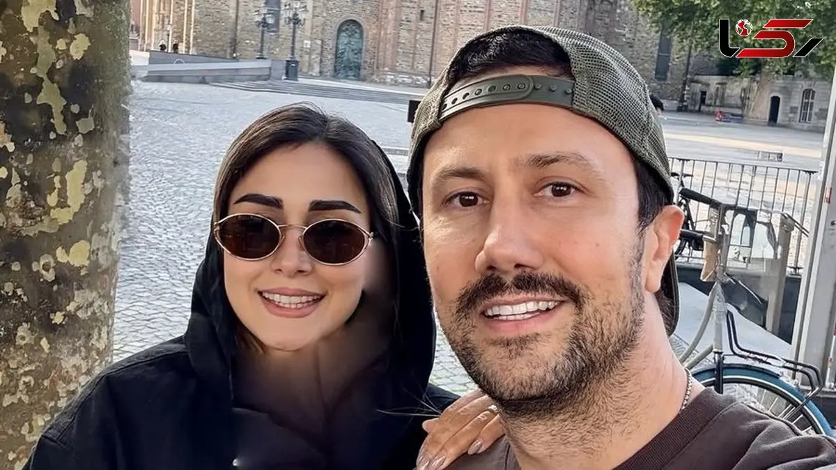 عاشقانه دلنشین شاهرخ استخری به مناسبت تولد همسرش سپیده بزمی‌پور در بلژیک+عکس