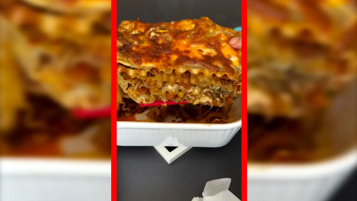 فیلم طرز تهیه لازانیا با گوشت و پنیر