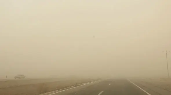 وحشت از طوفان شن در کرمان 