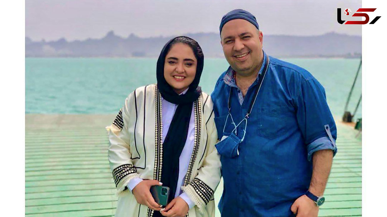 نرگس محمدی و همسر در جزیره هرمز