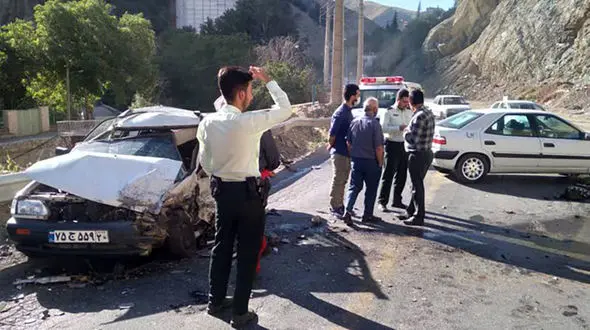  تصادف در محور لواسان فشم با 2 زخمی