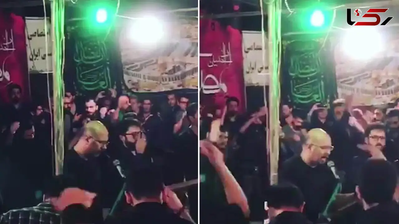مداحی محمد بحرانی، صداپیشه جناب خان در مراسم محرم +فیلم