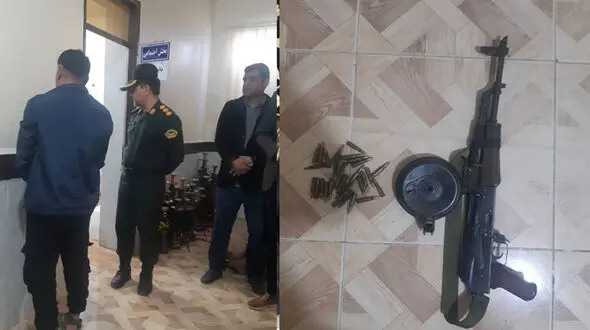 عکس شرور مسلح خرمشهر که پلیس در تعقیبش بود / این تبهکار با اسلحه اش زمینگیر شد
