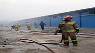  مهار آتش‌سوزی یک شرکت صنعتی در قزوین