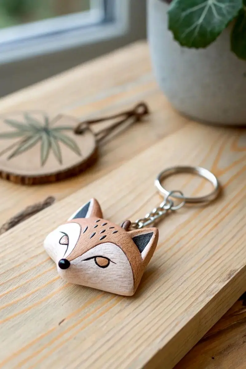 جاکلیدی چوبی دست ساز