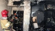 فیلم آتش سوزی وحشتناک خانه اعیانی در سعادت آباد / نجات زن جوان در دقیقه 90 