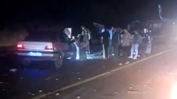 فیلم لحظه برخورد تریلی با 10 خودرو در گرگان با 21 نفر مصدوم