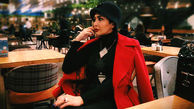 تیپ خانم بازیگر ایرانی در رستورانی در خارج از کشور+عکس