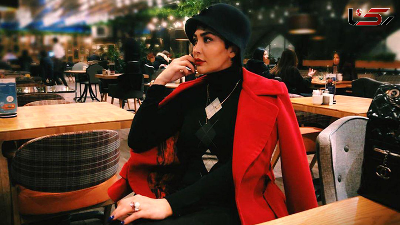 تیپ خانم بازیگر ایرانی در رستورانی در خارج از کشور+عکس