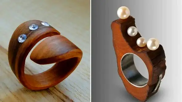 انگشترهای چوبی خاص؛ 15 مدل جدید با الهام از طراحی‌ های جهانی