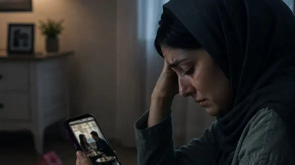 الهام 30 ساله : شوهرم بعد طلاق دختر عمه اش با من ازدواج کرد / الان عکسی از قرار پنهانی آنها دیدم  هنوز عاشق زن اولش است 