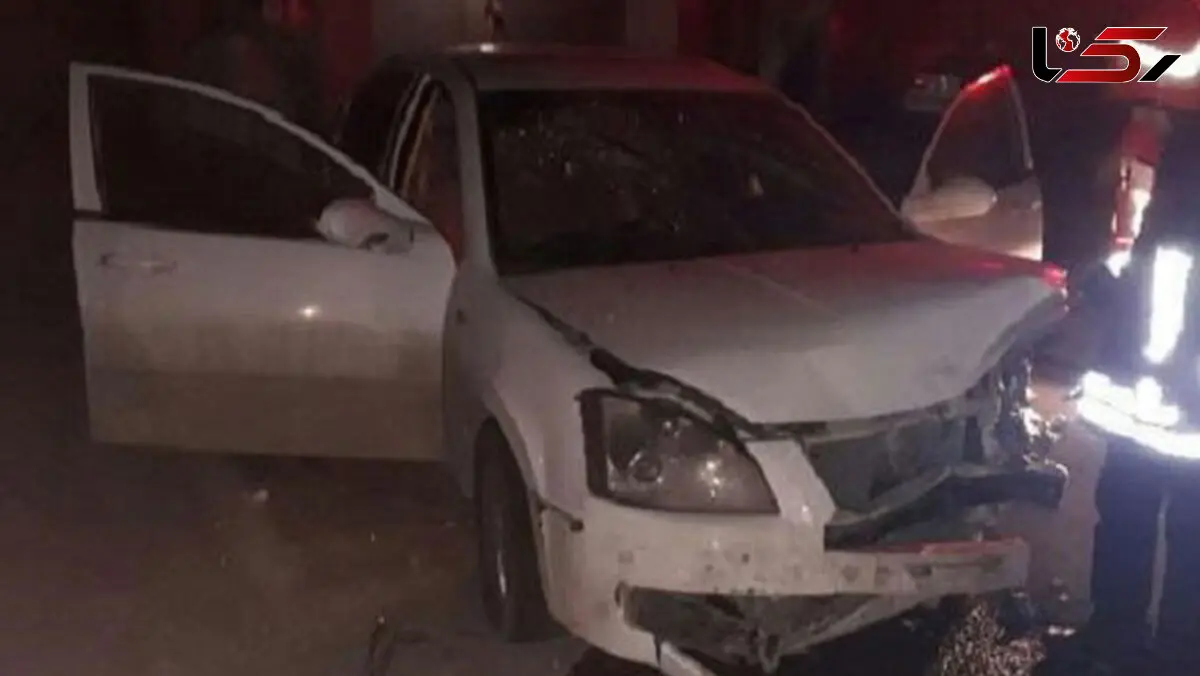 تصادف دو دستگاه خودرو در جاده «باغ معروف» ۴ مصدوم برجای گذاشت + عکس