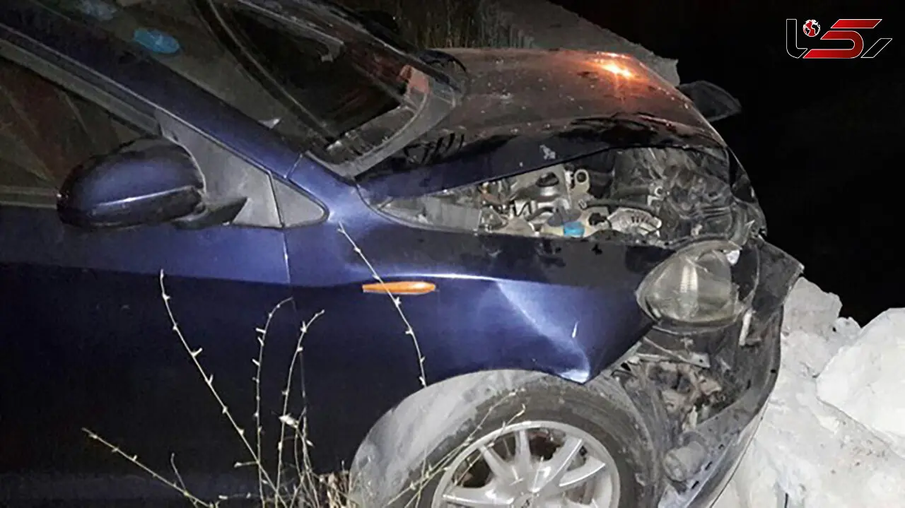 نجات معجزه آسای زن تهرانی پس از تصادف با 5 خودرو / او به دره پرت نشد + عکس