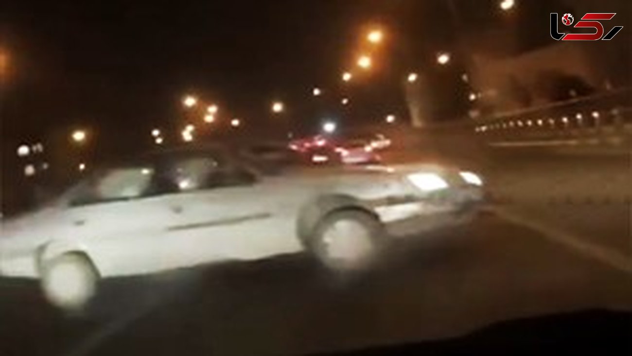 فیلم  لحظه به لحظه اقدام دیوانه وار راننده دراتوبان باقری تهران