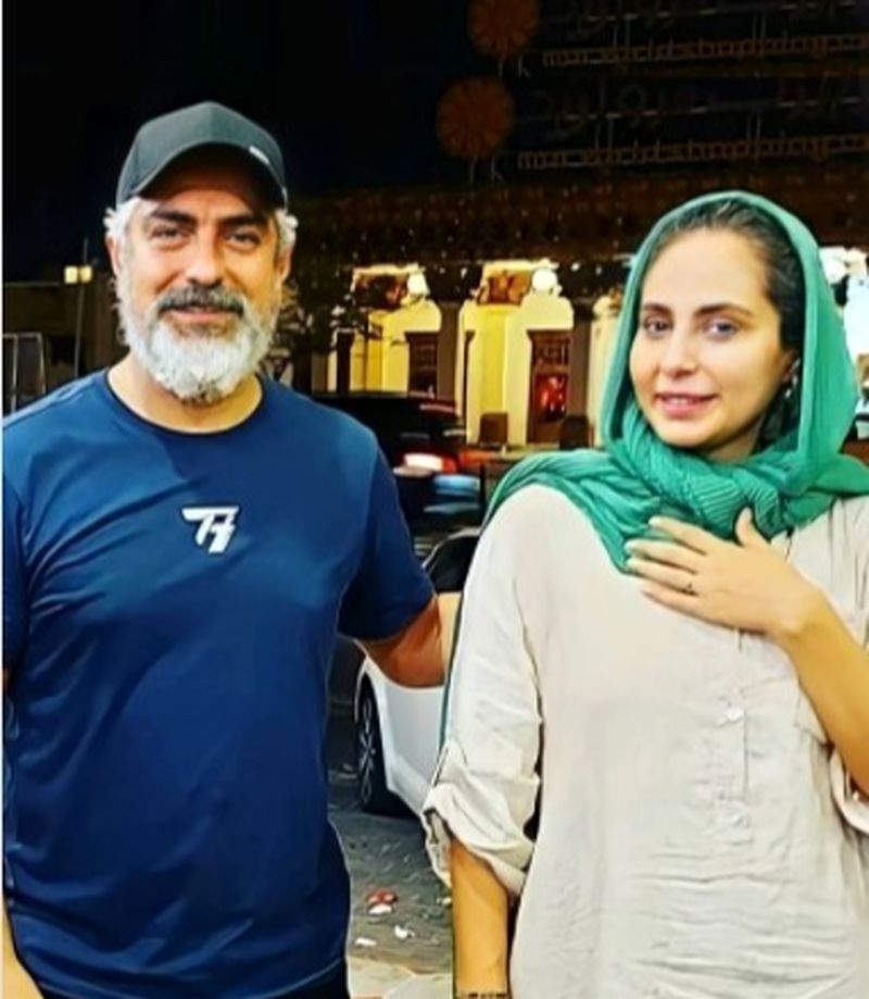 رعنا آزادی ور و همسرش