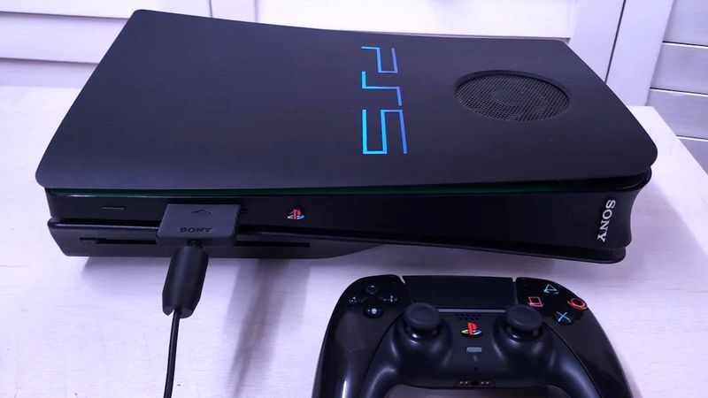 کنسول پلی‌استیشن ۵ با ظاهر PS2
