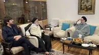 دیدار سید محمد خاتمی با هادی خامنه‌ای + عکس