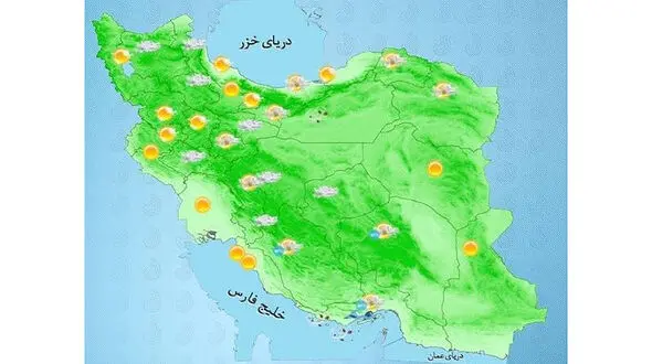 وضعیت جوی کشور در روز جمعه 27 تیر ماه