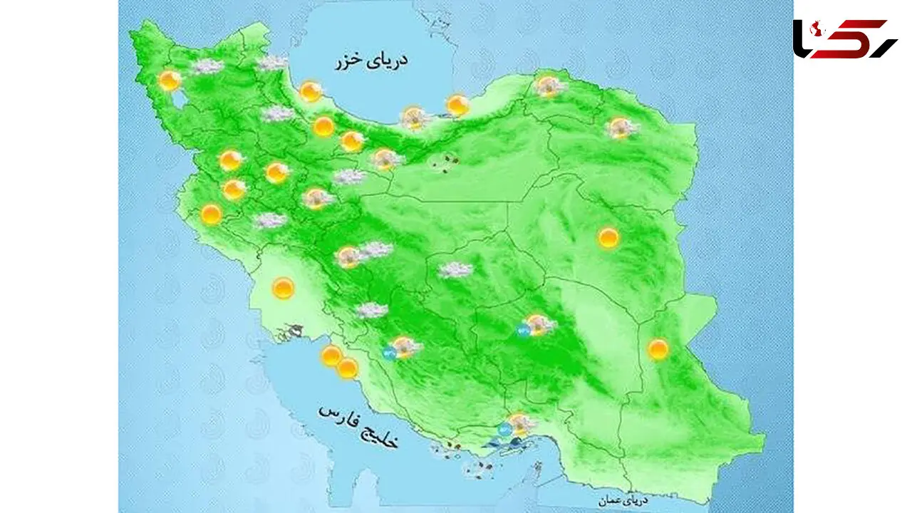وضعیت جوی کشور در روز جمعه 27 تیر ماه