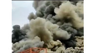 فیلم لحظه آتش‌سوزی وحشتناک در انبار پتروپالایش کنگان