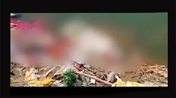 فیلمی شوک آور از کشف اجساد 150 کرونایی در رودخانه گنگ 