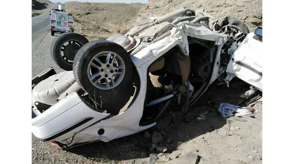 5 کشته و زخمی در واژگونی سمند در جاده نیشابور