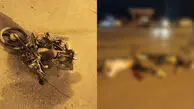 مرگ 2 پسر جوان زنجانی در تصادف هولناک با کامیون آمیکو / موتورسیکلتشان هم در آتش سوخت!