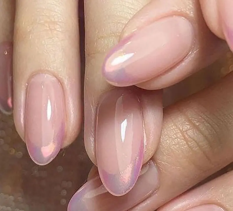 طرح ناخن ساده و شیک دخترانه