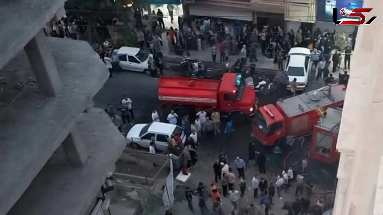 مرگ دلخراش 4 عضو یک خانواده در آتش‌سوزی ساختمان پنج‌طبقه در نسیم‌شهر