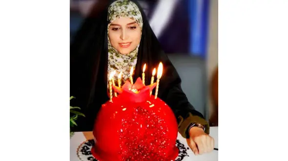 کیک تولد جالب خانم مجری سرشناس تلویزیون  +عکس