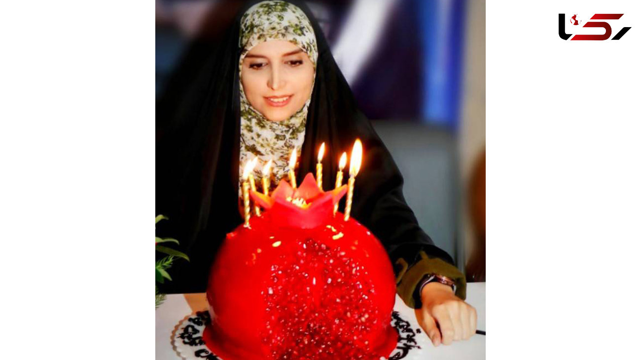 کیک تولد جالب خانم مجری سرشناس تلویزیون  +عکس