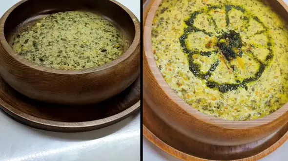 آش دوغ از آش های محلی ایران + فیلم