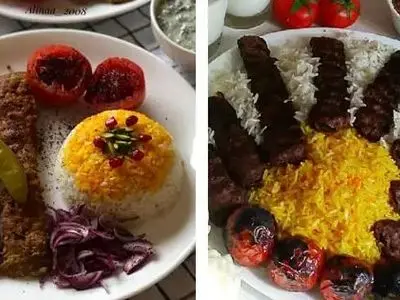 تزئین کباب کوبیده و پلو برای مهمانی‌ های لوکس