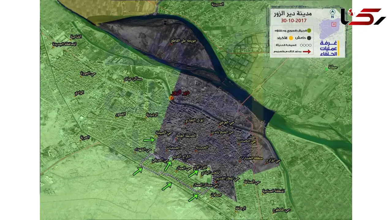 ارتش سوریه استادیوم ملی در شهر دیرالزور را باز پس گرفت
