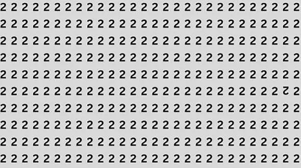 تست بینایی : فقط ۳ ٪ افراد می توانند عدد متفاوت را ۱۵ ثانیه ای پیدا کنند