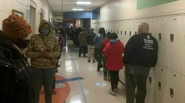 اولین فیلم و عکس از انتخابات ریاست جمهوری در آمریکا 