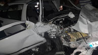 تصادف مرگبار در تصادف 3 خودرو در جاده امیدیه / 2 تن جان باختند+ عکس
