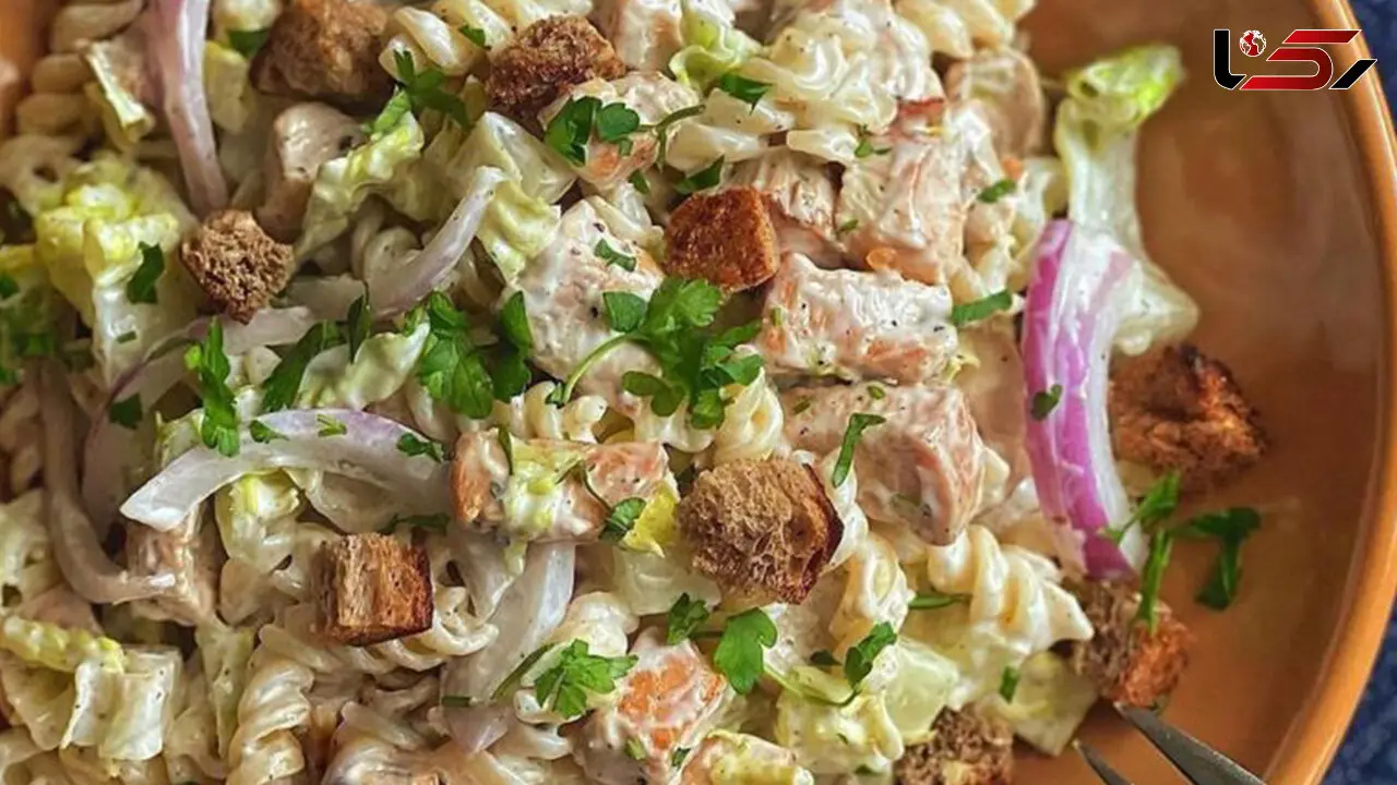 فیلم طرز تهیه سالاد ماکارانی خوشمزه 
