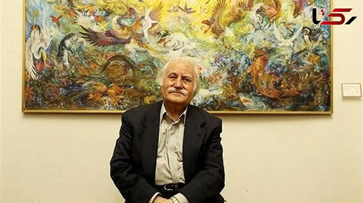 نگاهی به چیدمان منزل استاد فرشچیان در ایران و آمریکا مزین به آثار هنری ایشان/ کاغذ دیواری های نفیس، تابلو قلم زنی، کنده کاری 