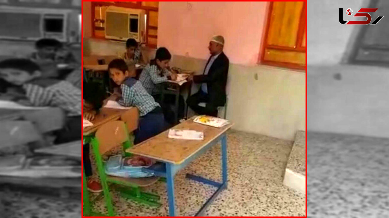 این معلم بوشهری 2 روز بعد از عمل تومور مغزی سر کلاس درس نشست  