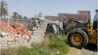 تخریب یک بنای غیر مجاز در شهرستان البرز