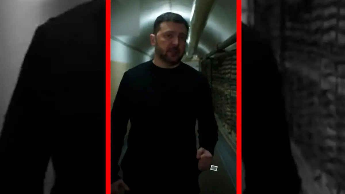 فیلم روایت زلنسکی از روزهای نخست جنگ در پناهگاه