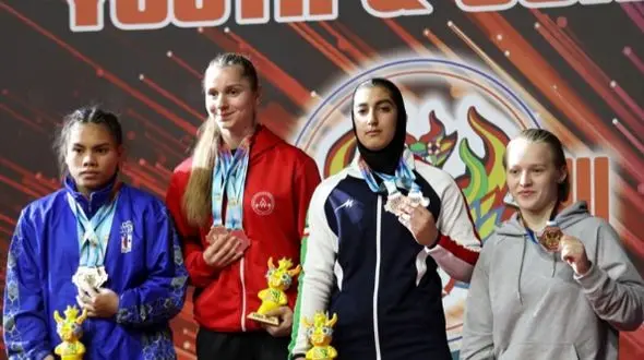 تاریخ سازی دختر وزنه بردار ایرانی / آلما حسینی دو مداله شد