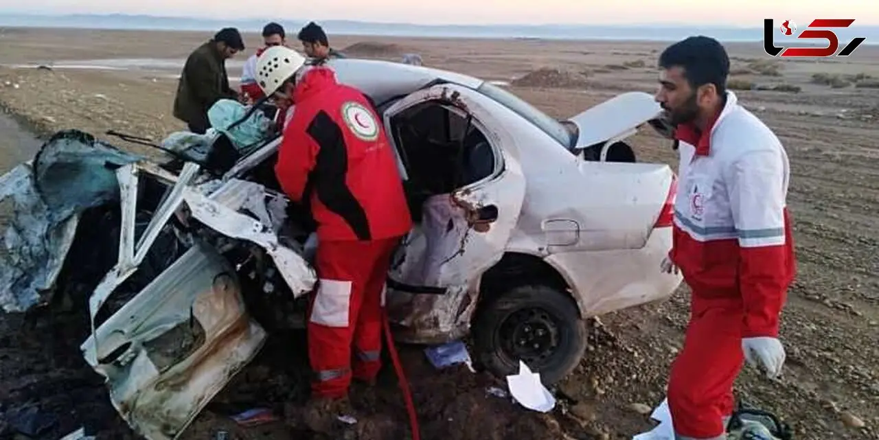 حادثه ای تلخ در جاده کرج / تصادف تیبا و پژو با 8 مصدوم